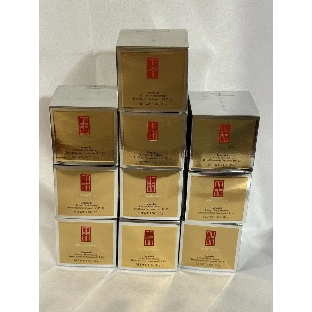 Elizabeth Arden Ceramide Lift & Firm Makeup‎ SPF 15 Warm Bronze 14 Lot of 10 New